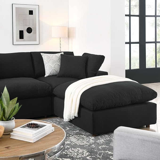 Modway Commix Down-Filled Overstuffed Upholstered 7-Piece Sectional Sofa