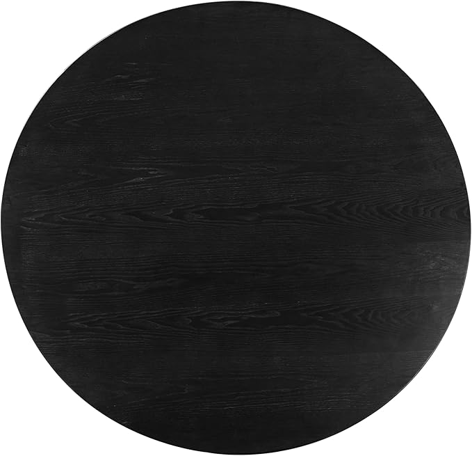 Tov Furniture Nolan Black Round Wood Dining Table