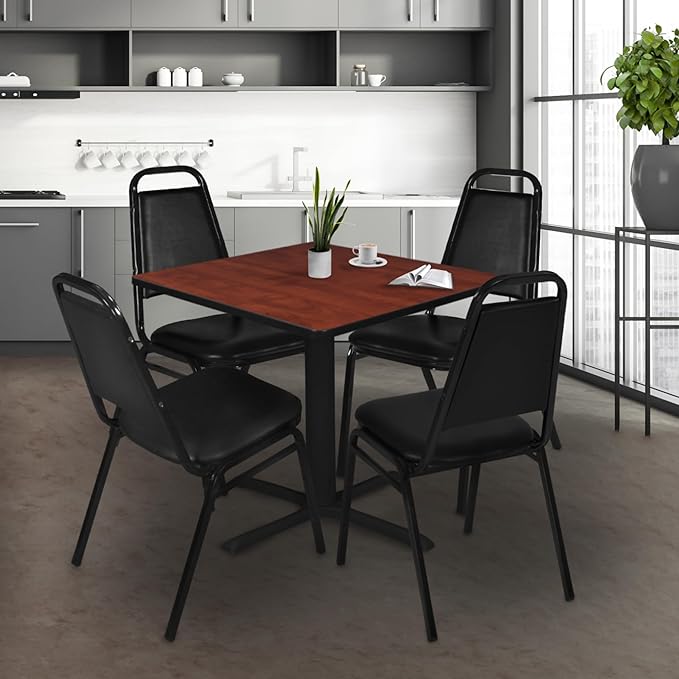 Cain 48" Square Breakroom Table- Cherry