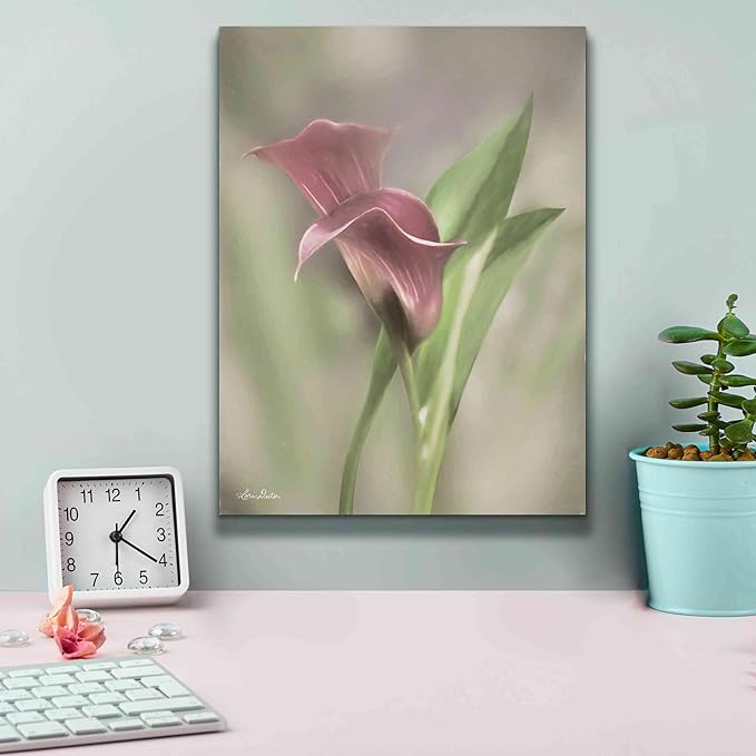 Epic Graffiti 'Pink Calla Lily' by Lori Deiter, Canvas Wall Art, 12"x16"