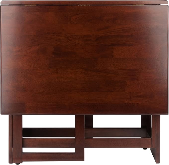 Winsome Clara Foldable Dining Table, 47" Wide, 30" High, Walnut