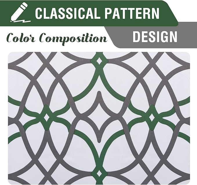H.VERSAILTEX Blackout Curtains 84 inch Length 2 Panels Set Thermal Curtains & Drapes Window Treatment Noise Reducing Geometric Modern Grommet Living Room Curtains for Bedroom - Ivy and Gray