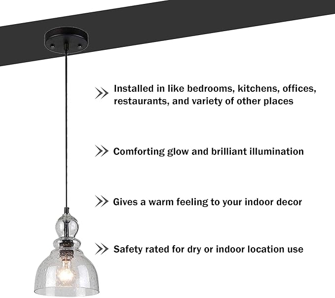 Ciata Lighting 1-Light Indoor Adjustable Mini Pendant - Bronze Indoor Pendant (2 Pack)