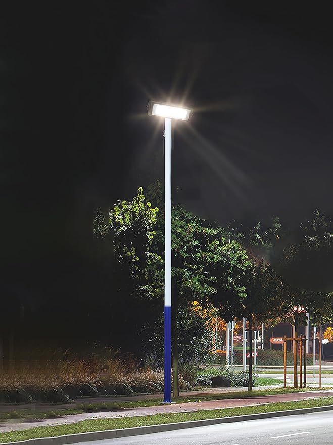 WERISE 50W Flood Light Outdoor IP66 Waterproof, 10000LM 200LM/W Super Bright LED Stadium Lights with Plug, 6000K Daylight White 100-277V Security Lighting for Yard Parking Lot