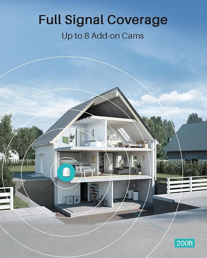 WUUK Solar Security Cameras Wireless Outdoor, Home Surveillance System, 2K, No Monthly Fee, Motion Alert, Night Vision, 2.4/5 GHz WiFi, 32G Local Storage, Compatible with Alexa & Google, 4-Camera Kit
