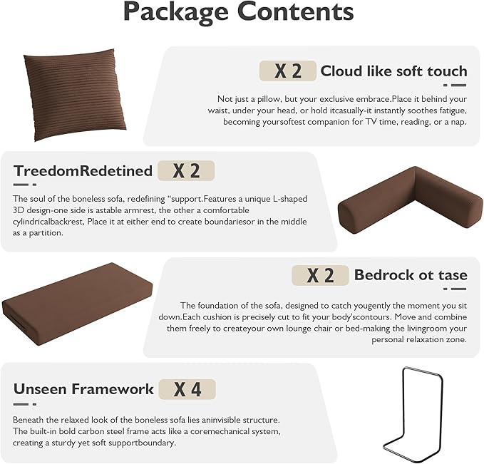 79in Convertible Sofa Bed, Corduroy Boneless Couch Bed, Futon Sleeper Sofa Pull Out Bed, Foldable Couch for Living Room Apartment, No Assembly Required