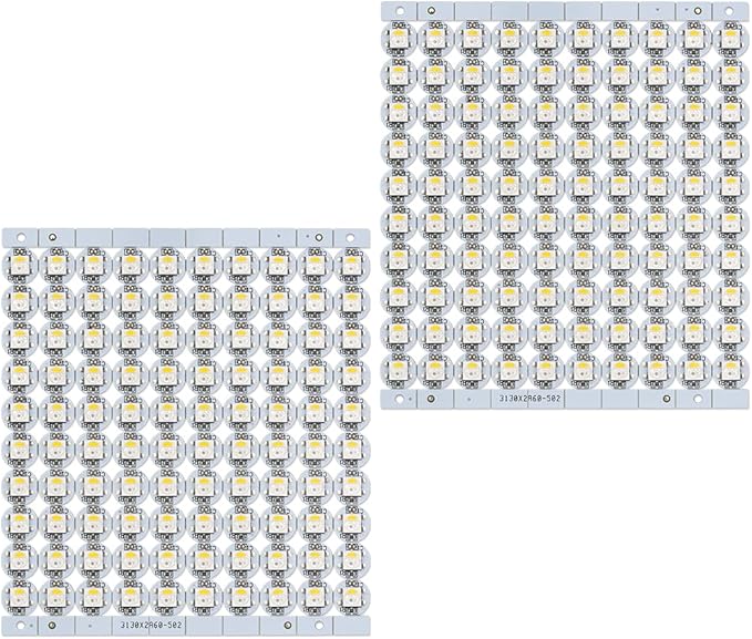 BTF-LIGHTING SK6812(WS2812B) RGBW LED Chips 200PCS RGB+Natual White Individually Addressable 5050SMD Module Pixels Light DC5V White PCB Chasing Dream Color for Christmas(No Adapter or Controller)