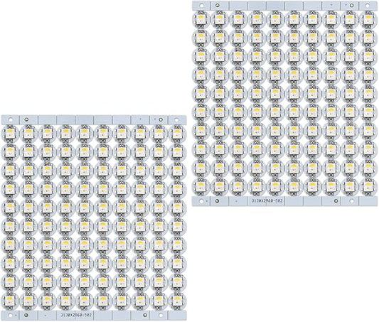 BTF-LIGHTING SK6812(WS2812B) RGBW LED Chips 200PCS RGB+Natual White Individually Addressable 5050SMD Module Pixels Light DC5V White PCB Chasing Dream Color for Christmas(No Adapter or Controller)