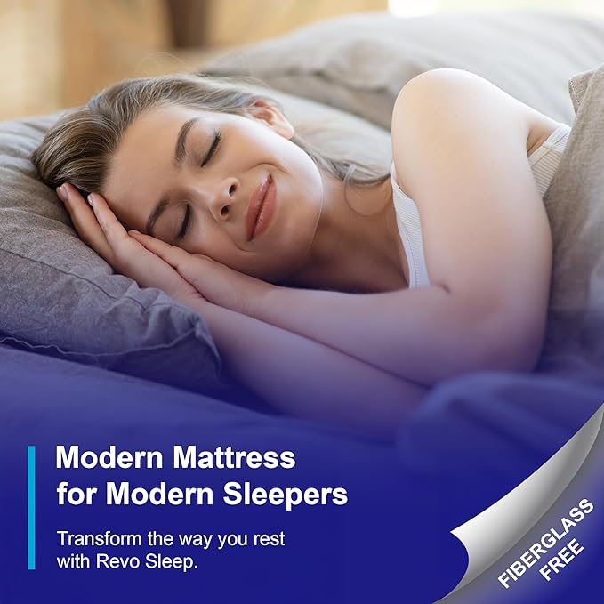 REVO Sleep 10 Inch Gel Memory Foam Mattress, Queen Size – Cooling Gel Memory Foam with Balanced Support, Modern Comfort Designed for Today’s Bedrooms
