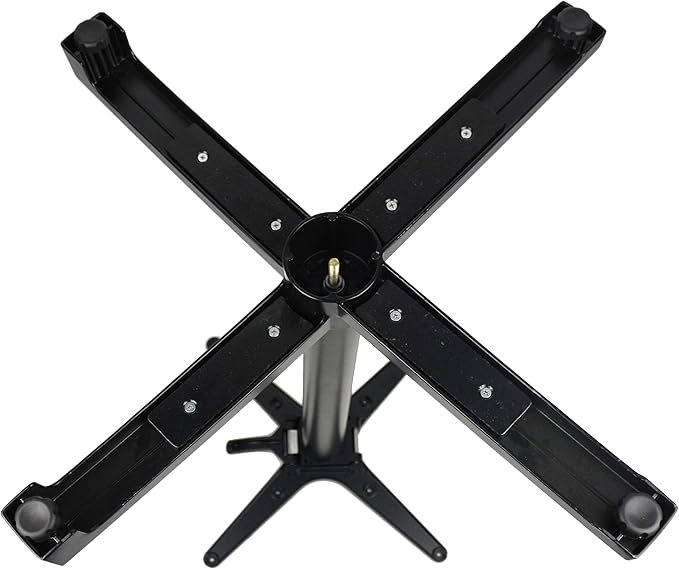 Restaurant X-Table Base (28") with Flip Top Mechanism - Aluminum, Folding Multi-Purpose, Nesting Storage, Dining Height (Black)