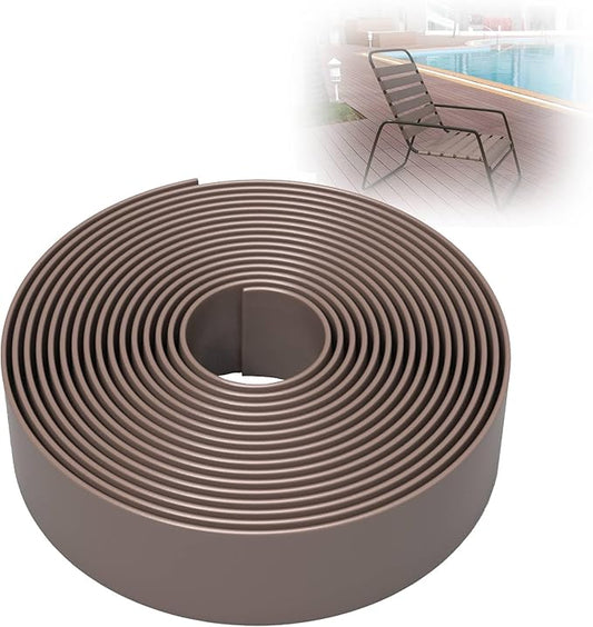 100ft Long 1.5" Wide Vinyl Chair Strapping. Repair & Replacement Matte Finish. for Patio Outdoor Lawn Garden Durable Attractive (Adobe)