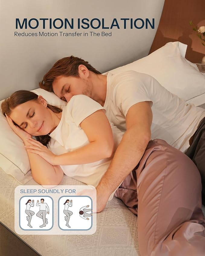 Life Balance 10 Inch Twin Size Mattress, Gel Memory Foam Mattress for Pressure Relief, Motion Isolation in Made in USA Mattresses, CertiPUR-US Certified, Medium Firm Twin Colchones, CY-10-T