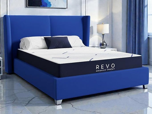 REVO Sleep 10 Inch Gel Memory Foam Mattress, King Size – Cooling Gel Foam with Balanced Support, Modern Comfort Designed for Today’s Bedrooms