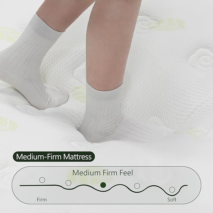 12 inch Queen Mattress,Hybrid Mattress in a Box,Queen Size Gel Memory Foam Mattress Individually Pocket Springs Pressure Relief & Motion Isolation CertiPUR-US Certified,Green