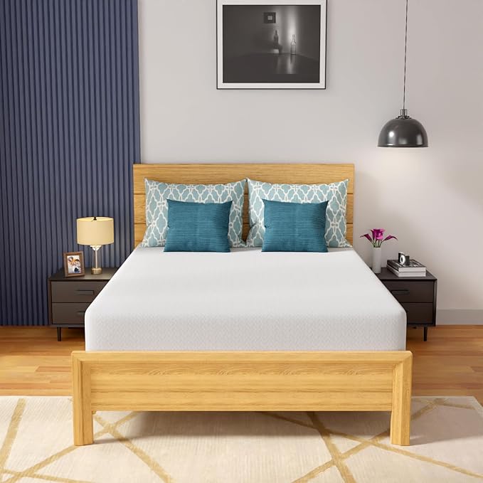 PayLessHere Gel Memory Foam Mattress 12 Inch Full Size with Breathable & Washable Soft Fabric Zippered Cover,Supportive & Pressure Relief Bed Mattress,CertiPUR-US Certified,White