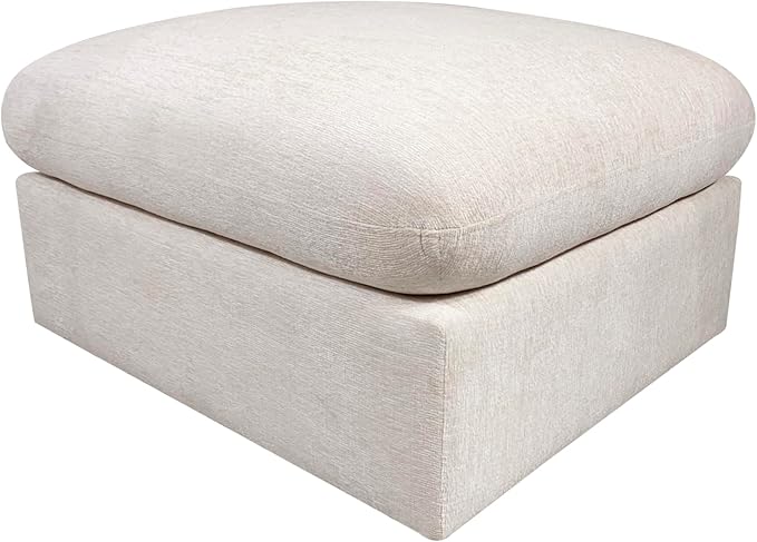 YOPTO 146" Convertible Sectional Sofa Couch,8 Seat Modular Living Room Furniture Sets with 2 Pillows & Ottoman,Chenille Upholstered Cloud Couches,Oversized L-Shaped Comfy Sofas,for Living Room,Beige