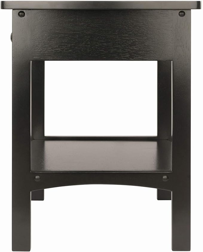 Winsome Wood Claire Accent Table, Black