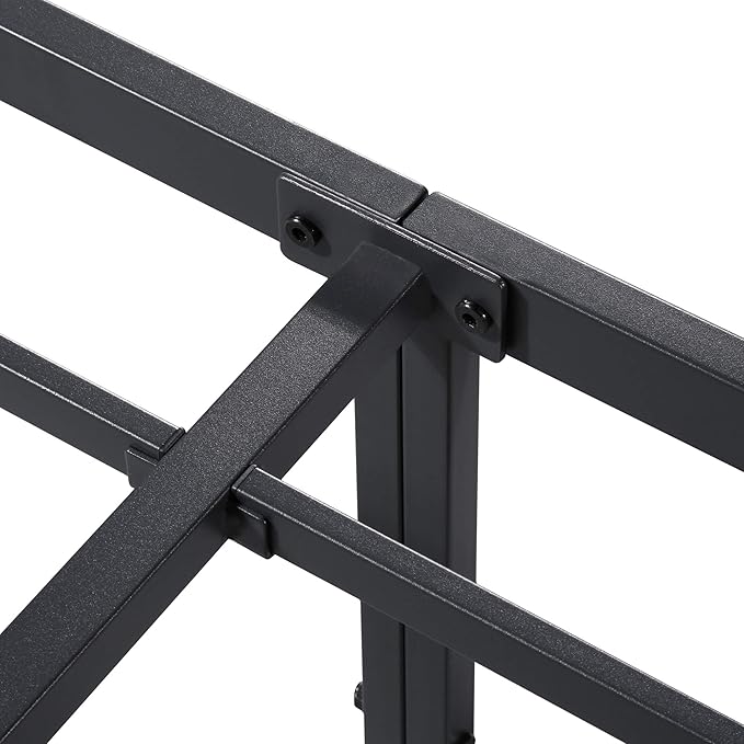 Olee Sleep 14 Inch Dura Metal Steel Slat Bed Frame, Twin XL