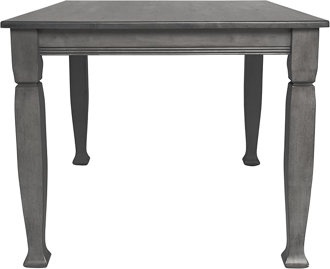 Taylor & Logan Lennox 47" Solid Wood Dining Table in an Antique Gray Finish, Seating for 4, Stylish Turned Wooden Legs, Perfect for Hosting or Everyday Meals