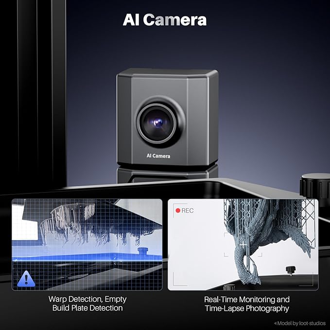 ELEGOO Mars 5 Ultra 9K MSLA Resin 3D Printer, Smart Mechanical Sensor, Fast Printing Up to 150mm/h, AI Camera, WiFi Cluster Printing, Automatic Leveling, Large Printing Size 6.04 * 3.06 * 6.49 inch