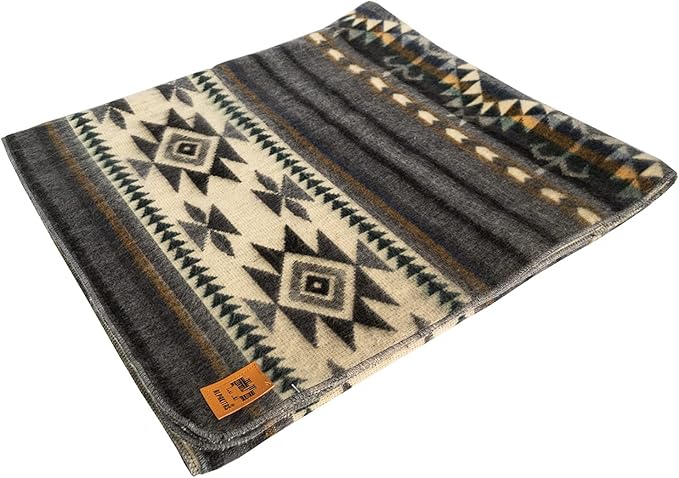 Alpaca Wool Blanket | Twin Size Throw Blanket | 70 x 45 inches | Soft, Hypoallergenic and Breathable | Lightweight Warm Blanket | Bed, Couch, Outdoor or Picnic (Light Gray)