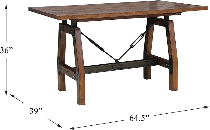 Homelegance Beechnut Counter Height Table, Brown