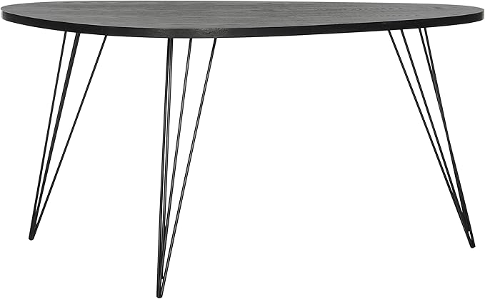 Safavieh Home Collection Rocco Retro Mid-Century Black Wood Coffee Table
