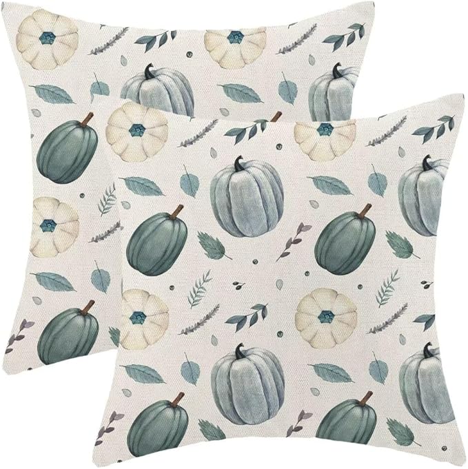 BETGINY Fall Pillow Covers 18X18 Inch Set of 2 Autumn Pumpkin Decorative Throw Pillow Covers Farmhouse Fall Decor Harvest Throw Pillow Cover Thanksgiving Decorations for Sofa Couch Home