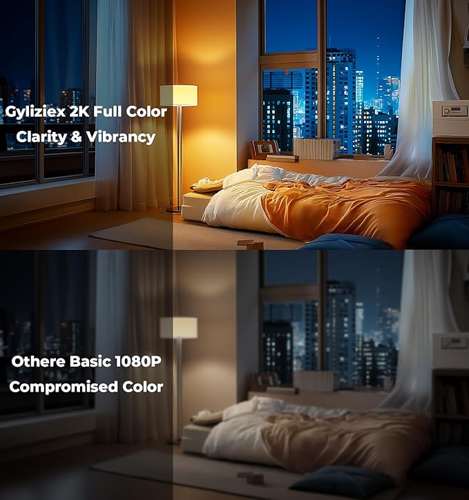 2K Clock Camera, 5G & 2.4G WiFi Indoor Pet Baby Nanny Cameras with Alarm for Home Security, Full Color Night Vision, Human Motion Detection, Local SD Storage