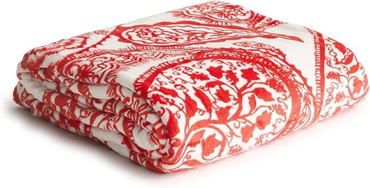 Vera Bradley Women's Fleece Oversized Throw Blanket, Paisley Key