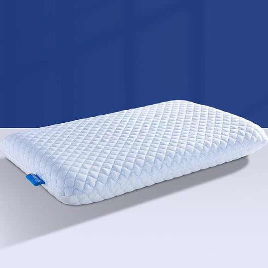 SofGlowly Thin Flat Pillow for Sleeping – 3.25" Ultra Slim Cooling Memory Foam Pillow for Stomach & Back Sleepers, Low Profile Neck Alignment Design with Soft Washable Cover,Supportive & Comfortable