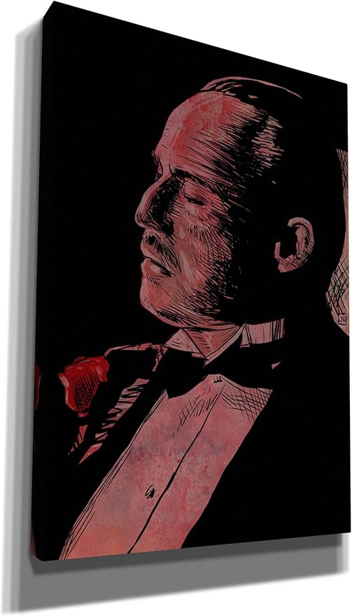 Epic Graffiti 'Brando-Godfather' by Giuseppe Cristiano, Canvas Wall Art, 18"x26"