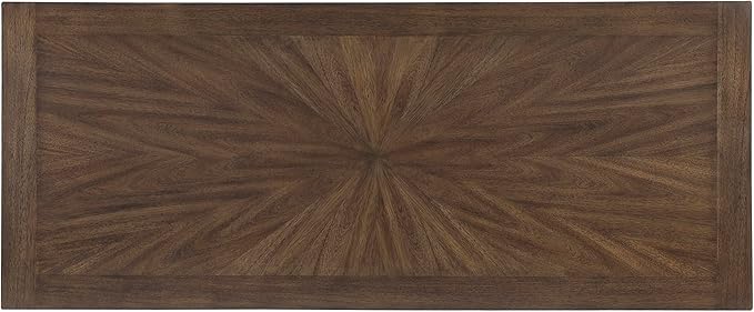 Lexicon 78 Inch Rectangular Counter Height Dining Table for 6, Rustic Farmhouse Kitchen Table, Rubberwood, Acacia Veneer, Black Metal Footrest, for Dining Room/Kitchen, Brown