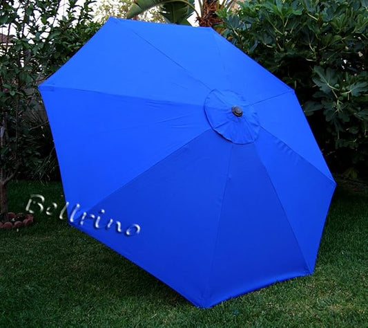 BELLRINO DECOR Replacement ROYAL BLUE STRONG & THICK Umbrella Canopy for 9ft 8 Ribs (Canopy Only)