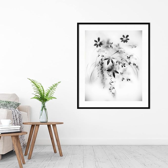 Amanti Art Framed Wall Art Print (35x41) Natural Floral Veil by Teis Albers Framed Poster for Wall Decor, Living Room, Bedroom, Bathroom, Kitchen, Office or Business Artwork from WI, USA