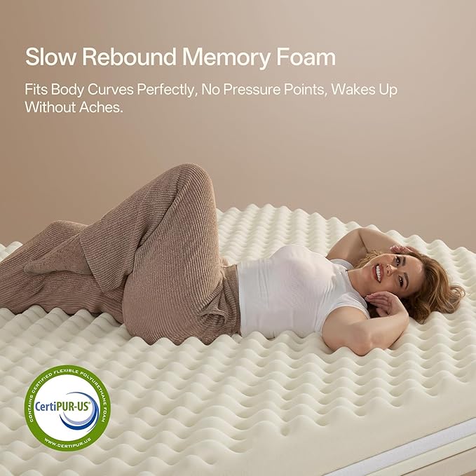Queen Mattress 12 Inch,Medium Plush Hybrid with Memory Foam& Individually Wrapped Pocket Coils for Support,CertiPUR-US Certified,Fiberglass-Free