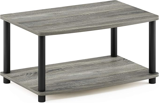 Furinno Turn-N-Tube Printer Stand with Storage, 2-Tier Printer Table, Under Desk Printer Stand, for CPU, Office Supplies, Home Office, French Oak