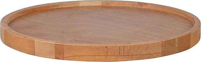 Flash Furniture Mayfair 24" Round Butcher Block Style UV Treated Table Top for Restaurant, Bar, or Kitchen