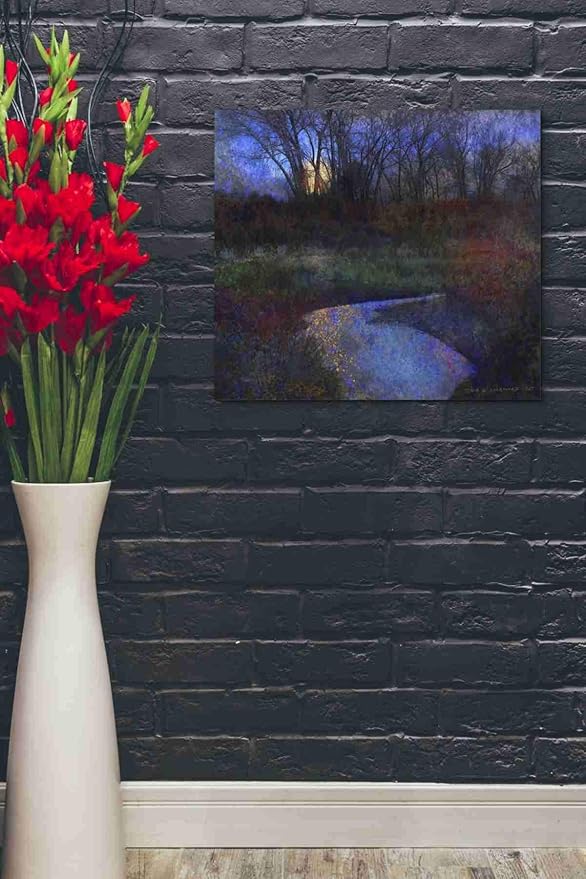 Epic Graffiti 'Moonlit Stream' by Chris Vest, Canvas Wall Art, 24"x20"