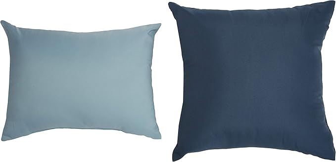 Amazon Basics 10-Piece Bed-in-a-Bag Comforter Set, Soft, Lightweight Microfiber, Queen, Blue Watercolor Floral, Machine Washable