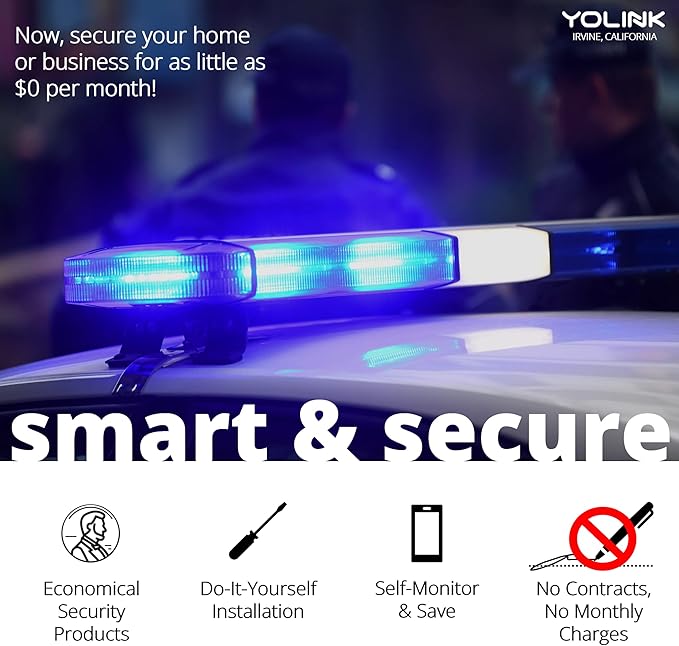 YoLink LoRa Smart Door & Window Sensor: Up to 1/4 Mile Open-Air Range, Door Left-Open Reminders, up to 5 Year Battery Life, Alexa, IFTTT, Home Assistant