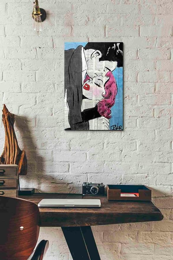 Epic Graffiti 'Pop Lovers' by Loui Jover, Canvas Wall Art, 12"x18"