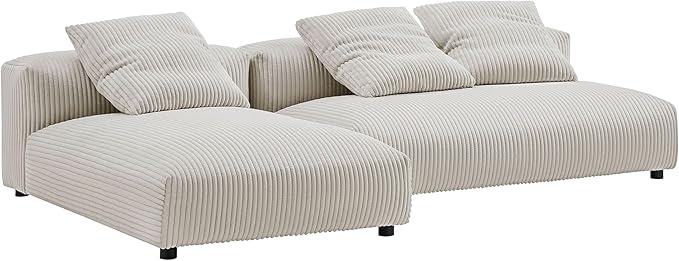 Modway Solace Sectional, Oversized, Almond