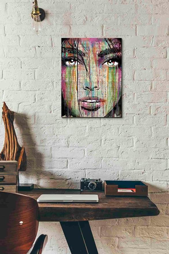 Epic Graffiti 'Dark Kisses' by Loui Jover, Canvas Wall Art, 12"x16"