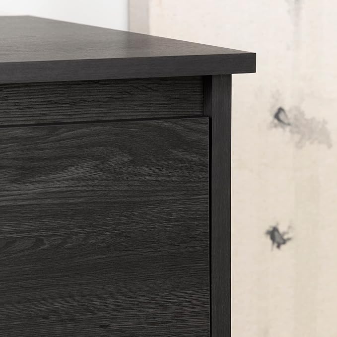 South Shore Tassio 1-Drawer Nightstand Gray Oak, Farmhouse