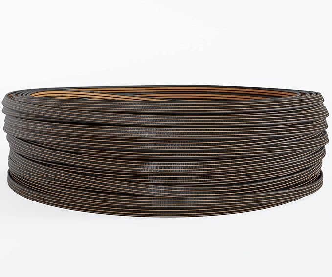 Gradient Dark Brown Wicker Repair Material Fix Kit Rattan Plastic Vinyl Material for Patio Furniture Chair, Sofa, Table Repair Replacement (1.1 LBS)