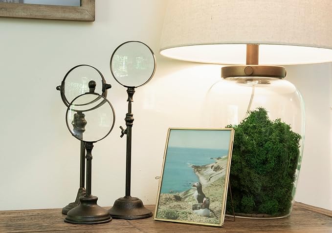 Creative Co-Op Glass Fillable Table Lamp with Shade