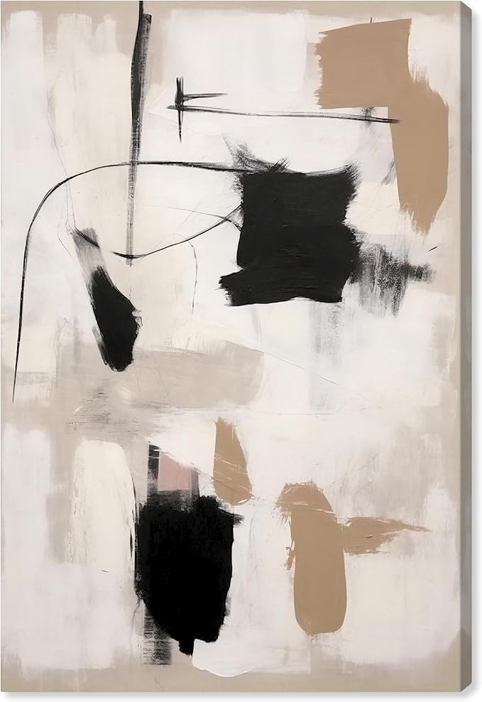 Art Remedy Strings in Abstraction Canvas Muted Abstract Wall Art, Gallery Wrapped, 16" x 24"