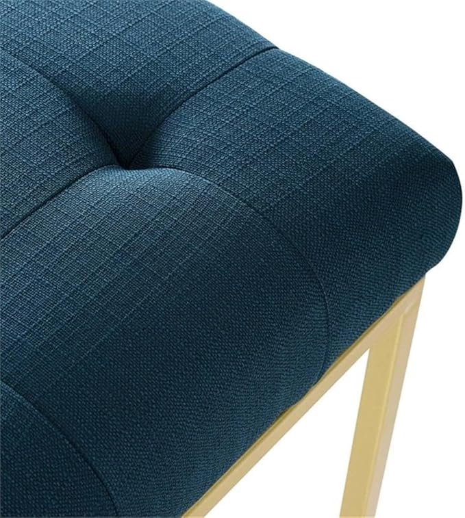 Modway Privy Upholstered Gold Stainless Steel Dining Chair in Gold Azure