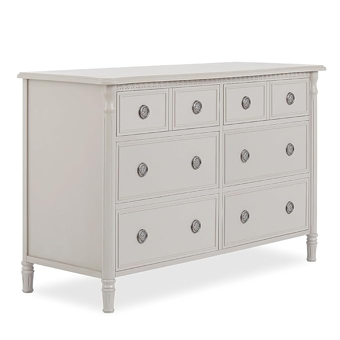 Evolur Julienne 6 Double Dresser Clay, 54x20.30x33 Inch (Pack of 1)